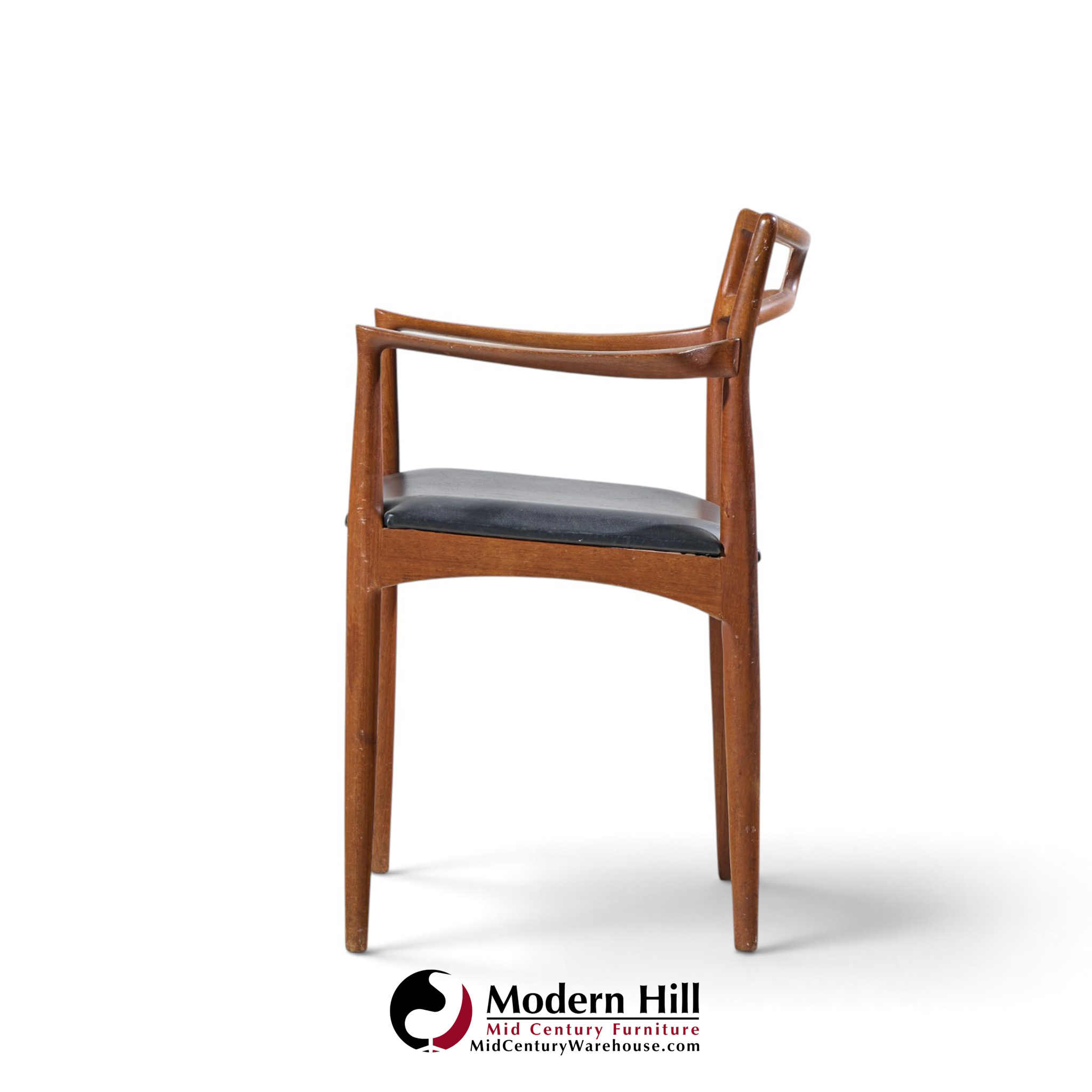 johannes andersen for christian linneberg model 94 mid century danish teak dining chairs - set of 4