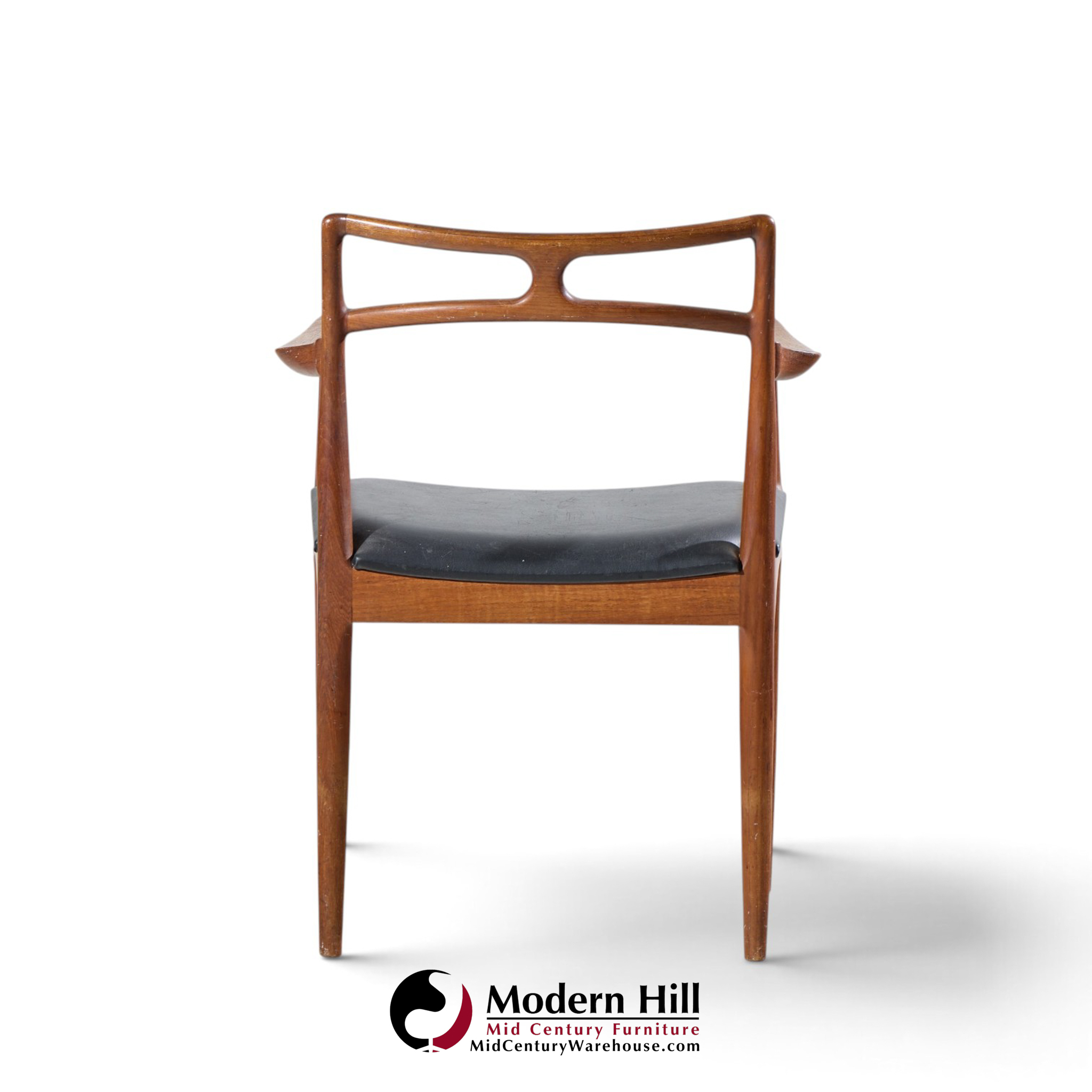 johannes andersen for christian linneberg model 94 mid century danish teak dining chairs - set of 4
