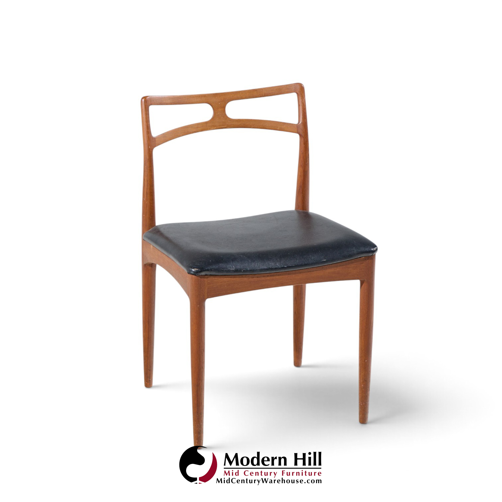 johannes andersen for christian linneberg model 94 mid century danish teak dining chairs - set of 4