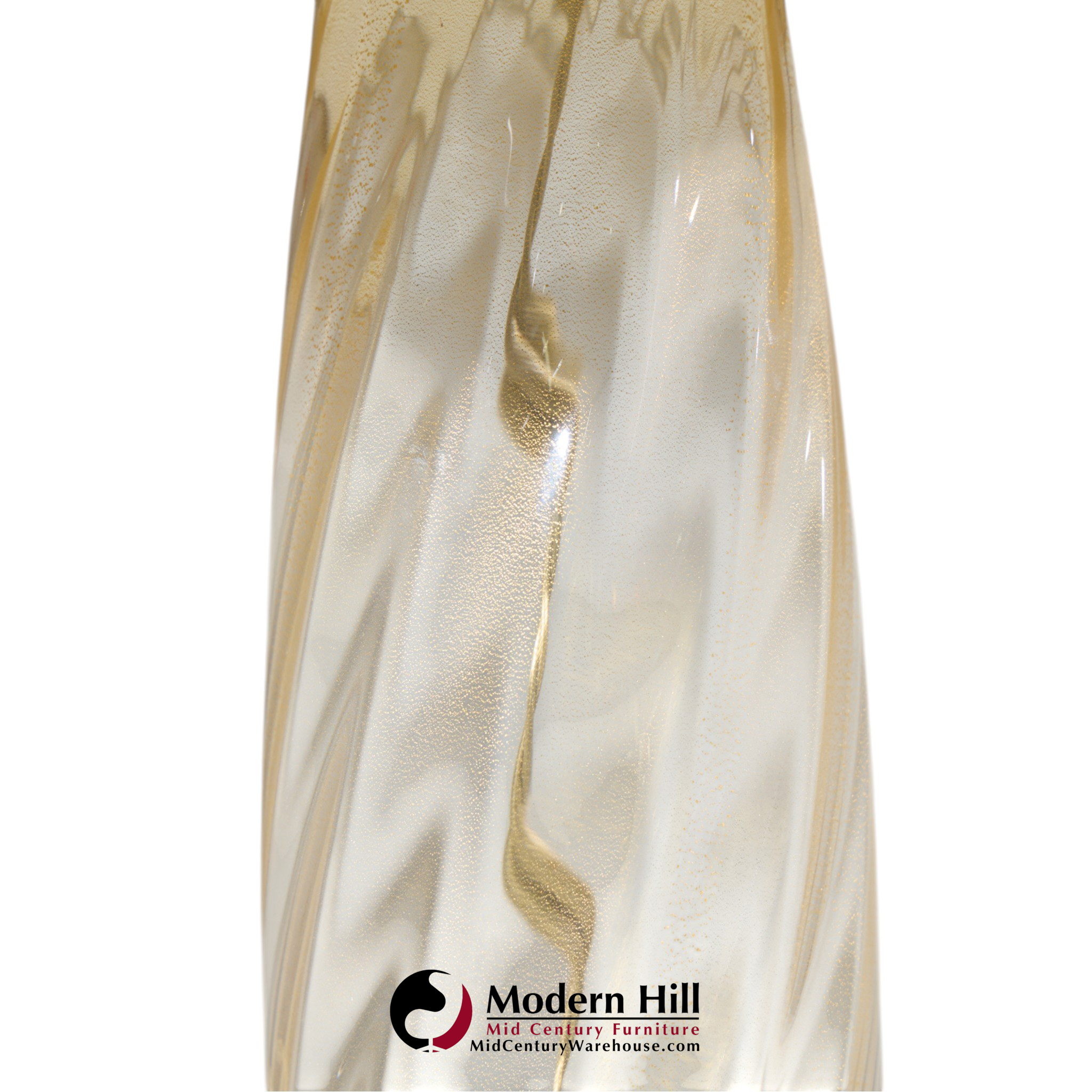john hutton for donghia ondoso mid century murano glass lamp - pair