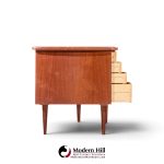 kai kristiansen for feldballes model 54 mid century danish teak tambour door desk