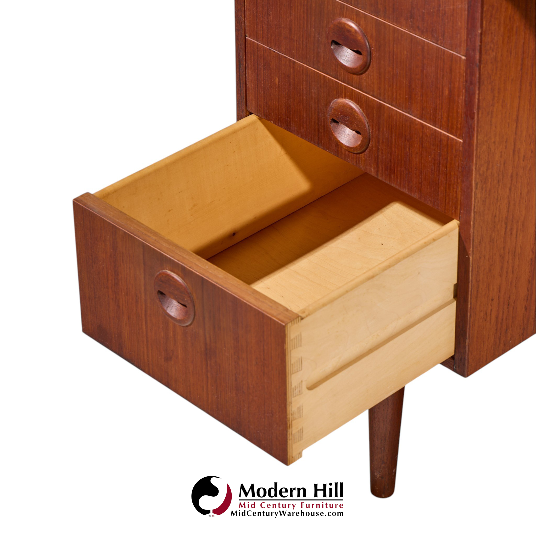 kai kristiansen for feldballes model 54 mid century danish teak tambour door desk