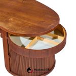 kai kristiansen for feldballes model 54 mid century danish teak tambour door desk