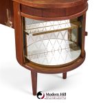 kai kristiansen for feldballes model 54 mid century danish teak tambour door desk