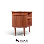 kai kristiansen for feldballes model 54 mid century danish teak tambour door desk