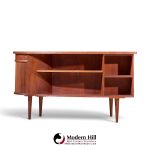 kai kristiansen for feldballes model 54 mid century danish teak tambour door desk