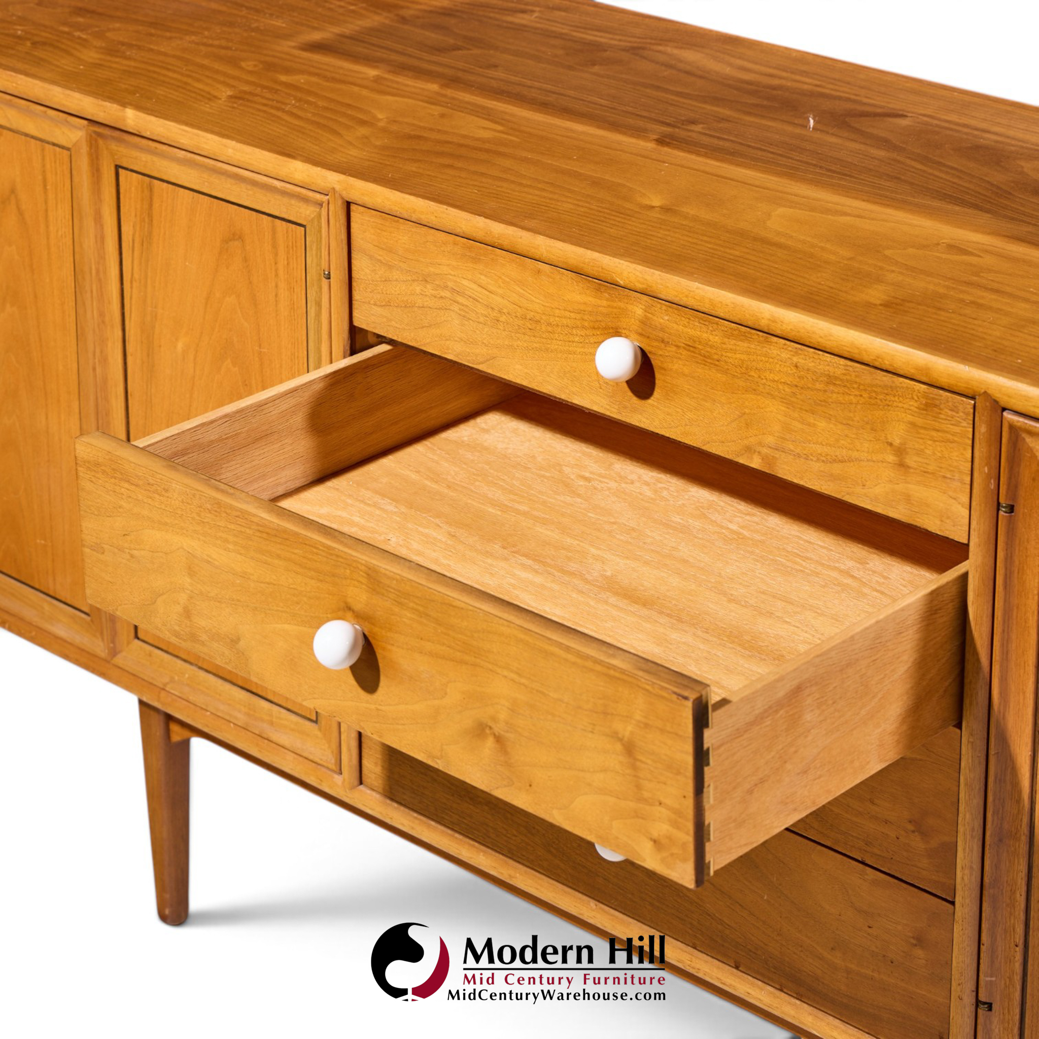 kipp stewart for drexel declaration walnut credenza