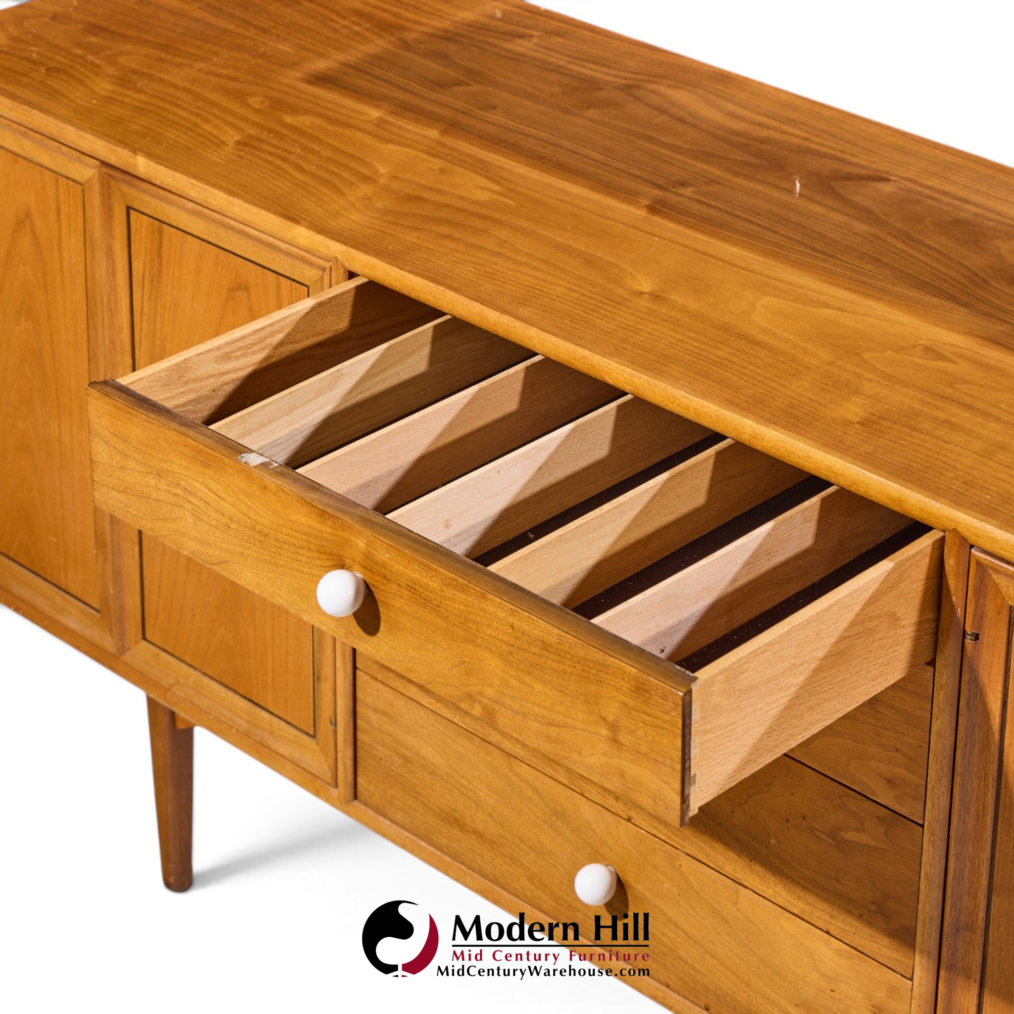 kipp stewart for drexel declaration walnut credenza