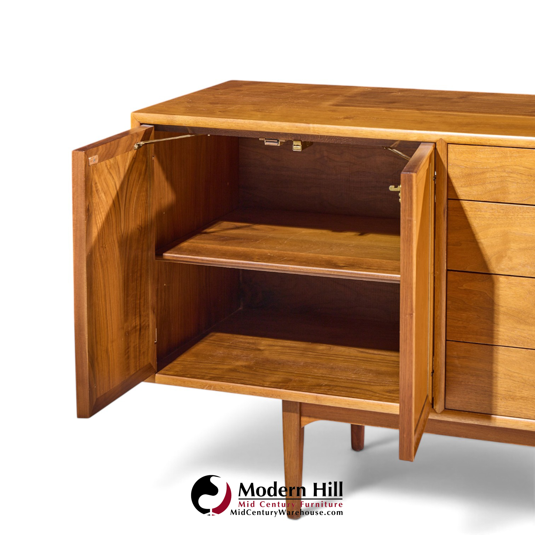 kipp stewart for drexel declaration walnut credenza