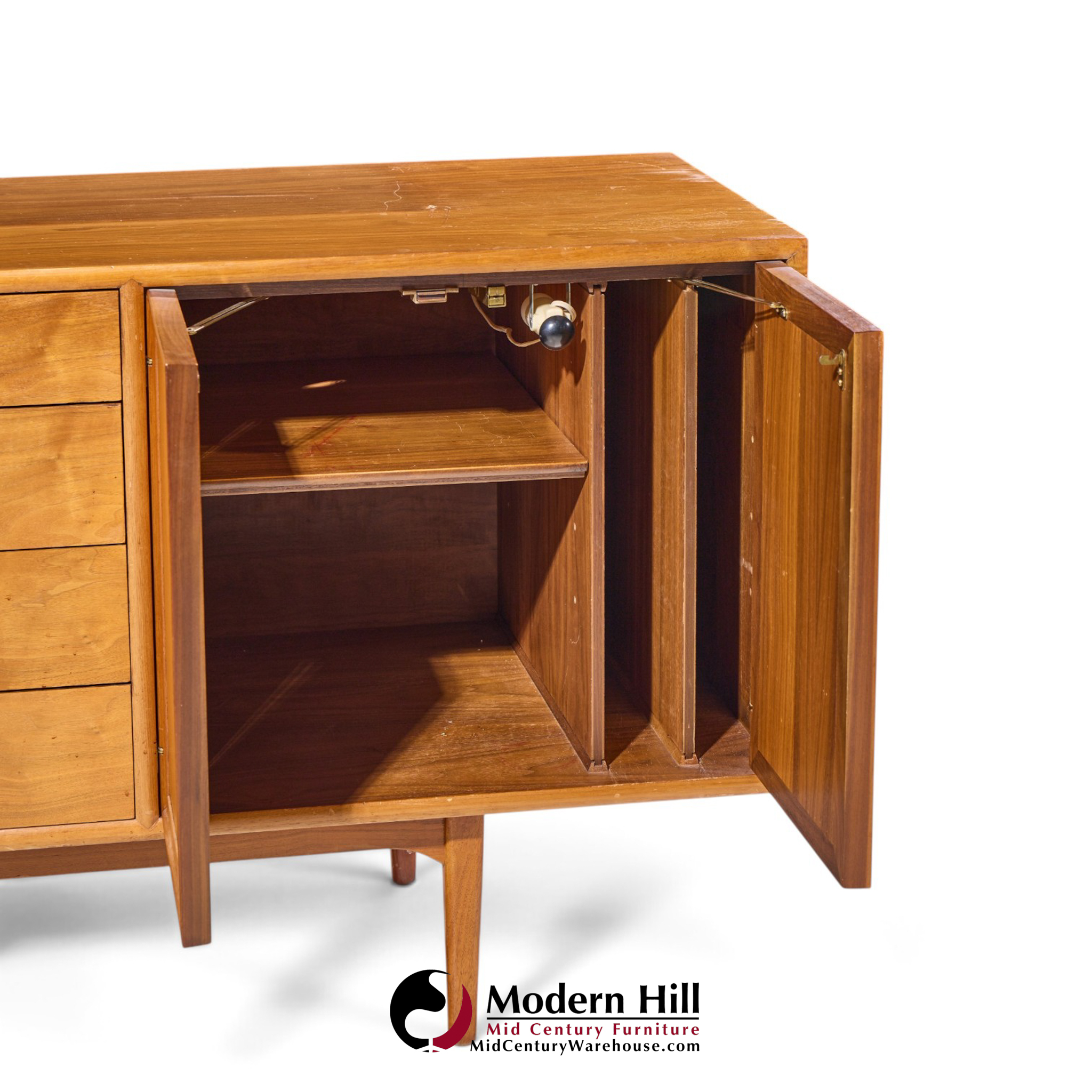 kipp stewart for drexel declaration walnut credenza