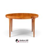 kofod larsen for faarup møbelfabrik mid century danish teak expanding dining table with 2 leaves