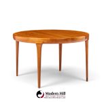 kofod larsen for faarup møbelfabrik mid century danish teak expanding dining table with 2 leaves