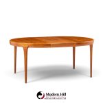 kofod larsen for faarup møbelfabrik mid century danish teak expanding dining table with 2 leaves