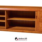 kofod-larsen for faarup møbelfabrik mid century danish teak tambour door credenza