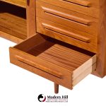 kofod-larsen for faarup møbelfabrik mid century danish teak tambour door credenza