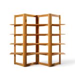 kurt Østervig style mid century teak bookshelf room divider