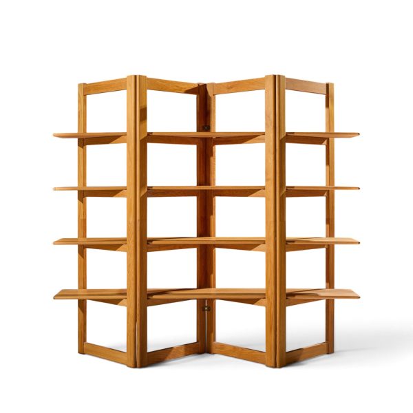 kurt Østervig style mid century teak bookshelf room divider
