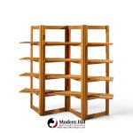 kurt Østervig style mid century teak bookshelf room divider