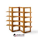 kurt Østervig style mid century teak bookshelf room divider