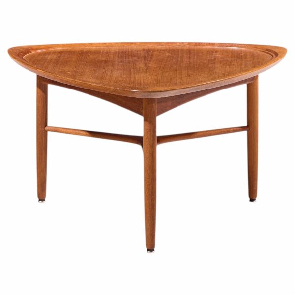 kurt Østervig for jason møbler model 176 mid century danish teak guitar pick side coffee table