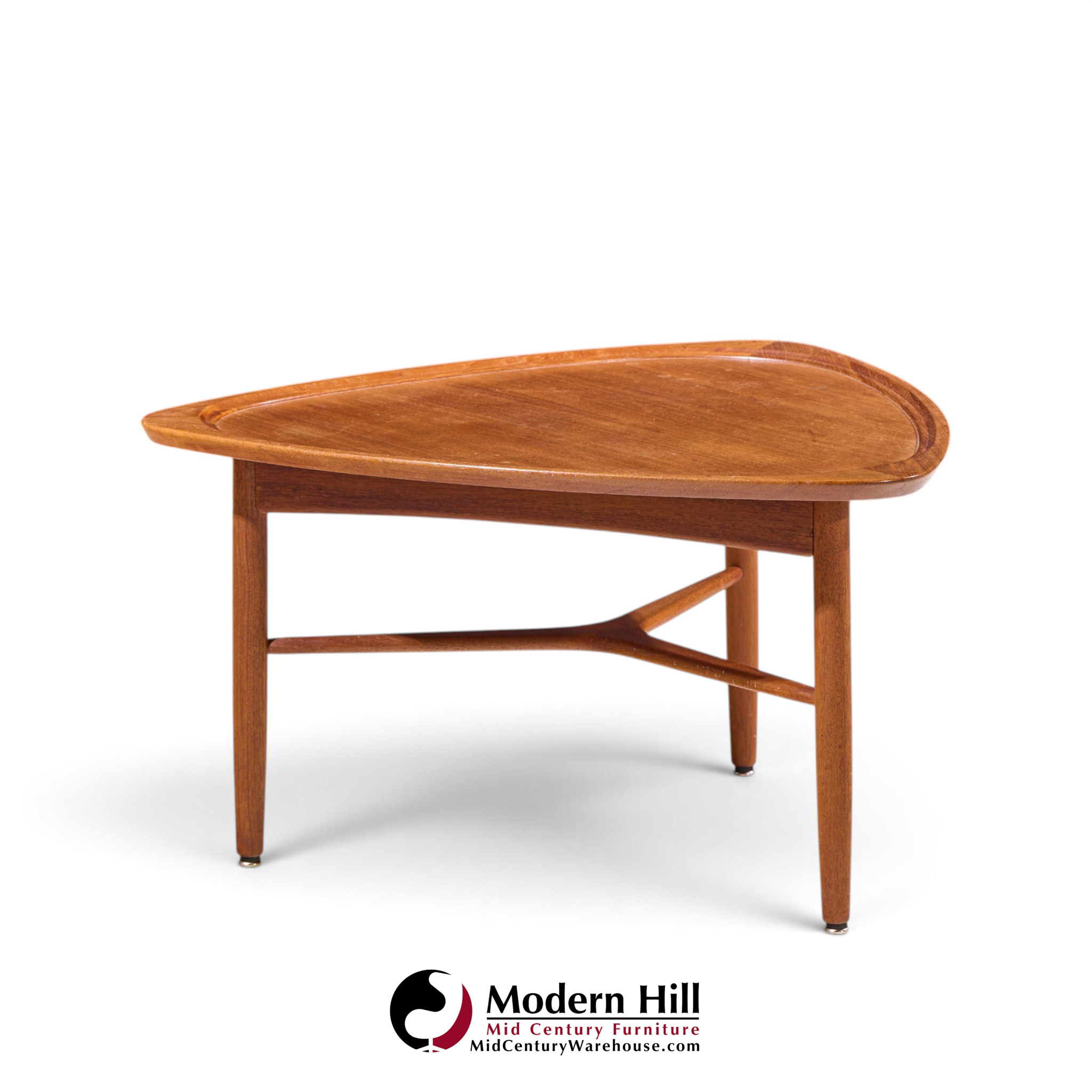 kurt Østervig for jason møbler model 176 mid century danish teak guitar pick side coffee table