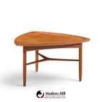 kurt Østervig for jason møbler model 176 mid century danish teak guitar pick side coffee table