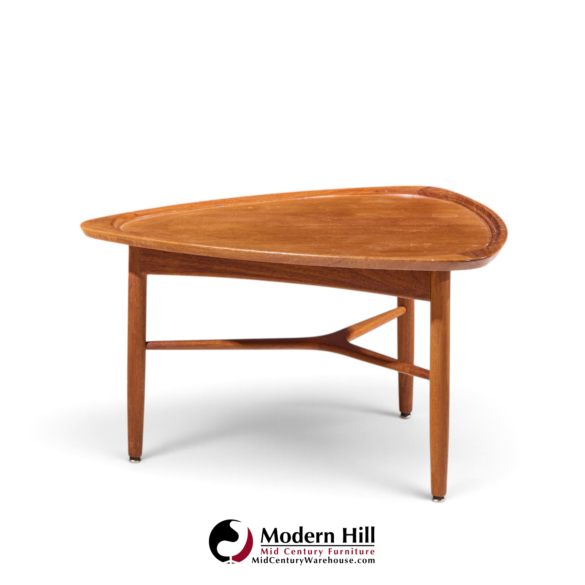 kurt Østervig for jason møbler model 176 mid century danish teak guitar pick side coffee table