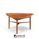 kurt Østervig for jason møbler model 176 mid century danish teak guitar pick side coffee table