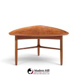 kurt Østervig for jason møbler model 176 mid century danish teak guitar pick side coffee table
