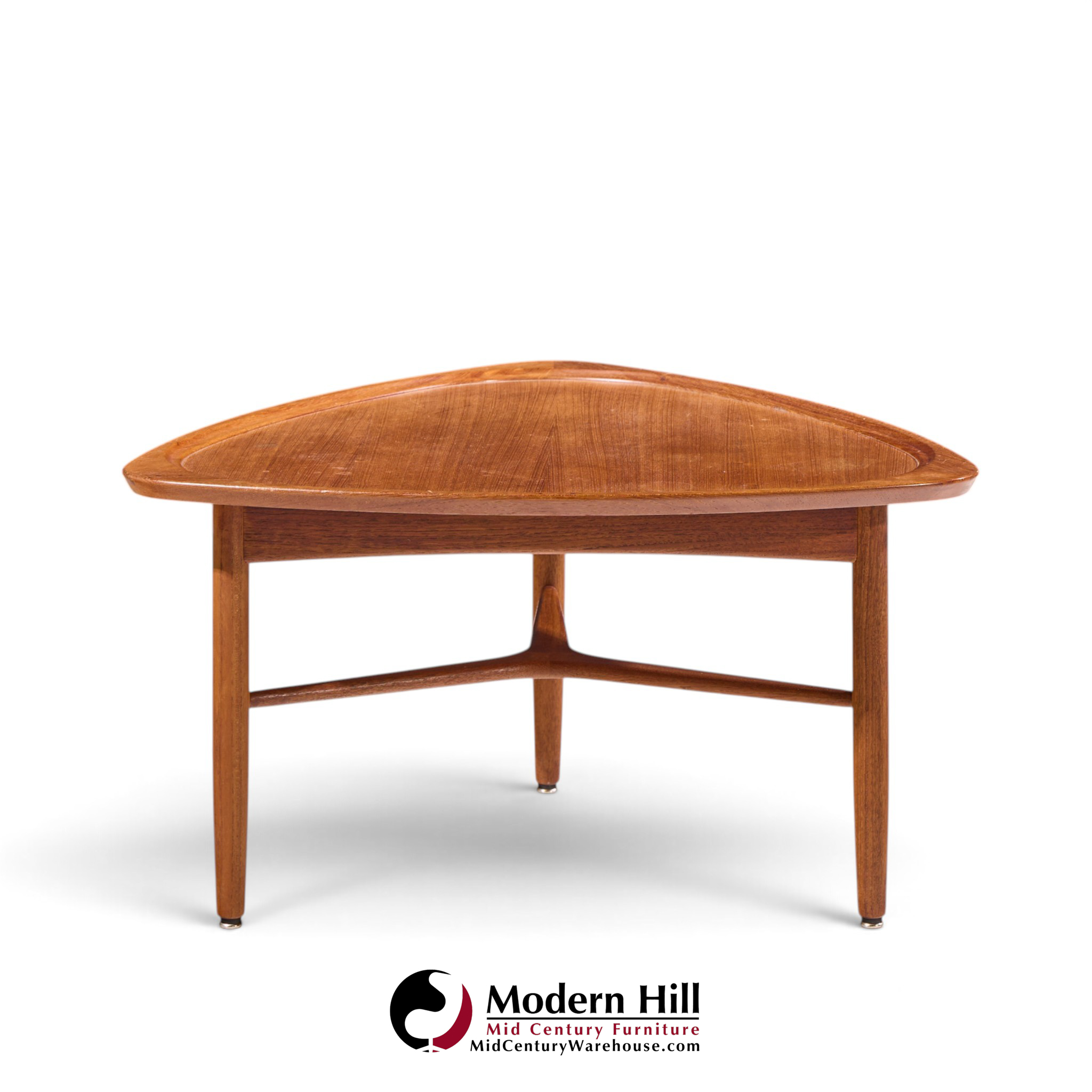 kurt Østervig for jason møbler model 176 mid century danish teak guitar pick side coffee table