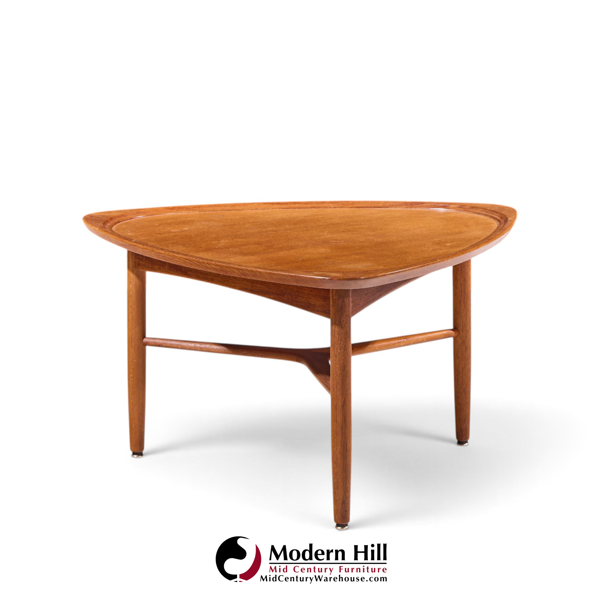 kurt Østervig for jason møbler model 176 mid century danish teak guitar pick side coffee table