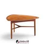 kurt Østervig for jason møbler model 176 mid century danish teak guitar pick side coffee table
