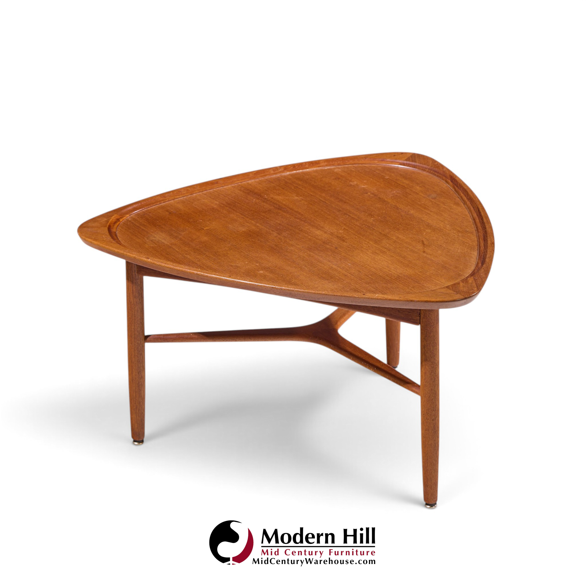 kurt Østervig for jason møbler model 176 mid century danish teak guitar pick side coffee table