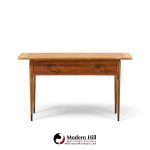 lane acclaim mid century walnut console table