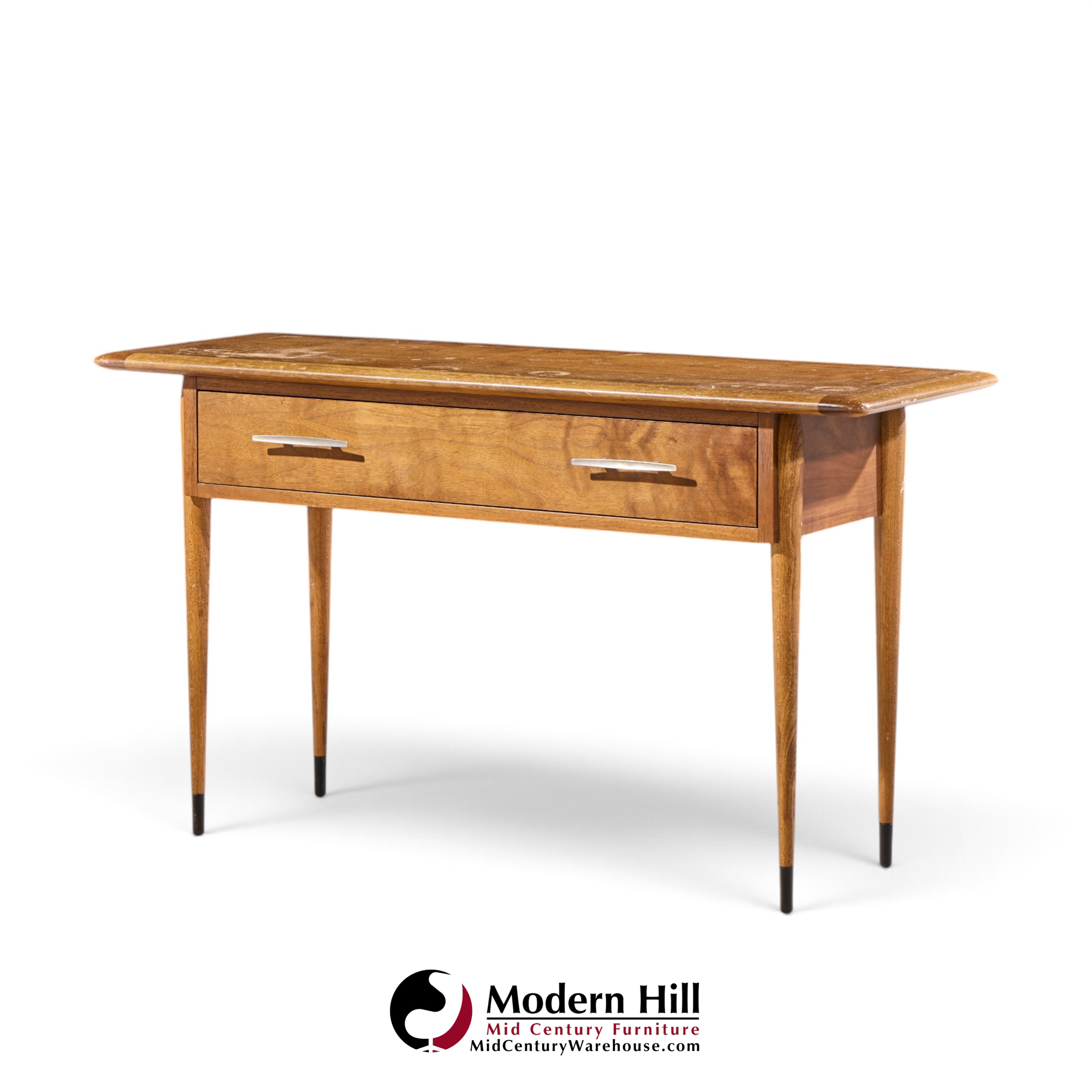 lane acclaim mid century walnut console table