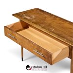 lane acclaim mid century walnut console table