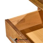 lane acclaim mid century walnut console table