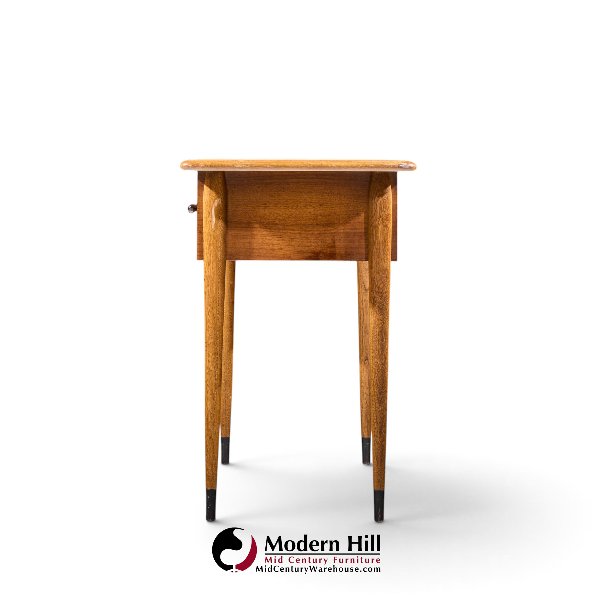 lane acclaim mid century walnut console table