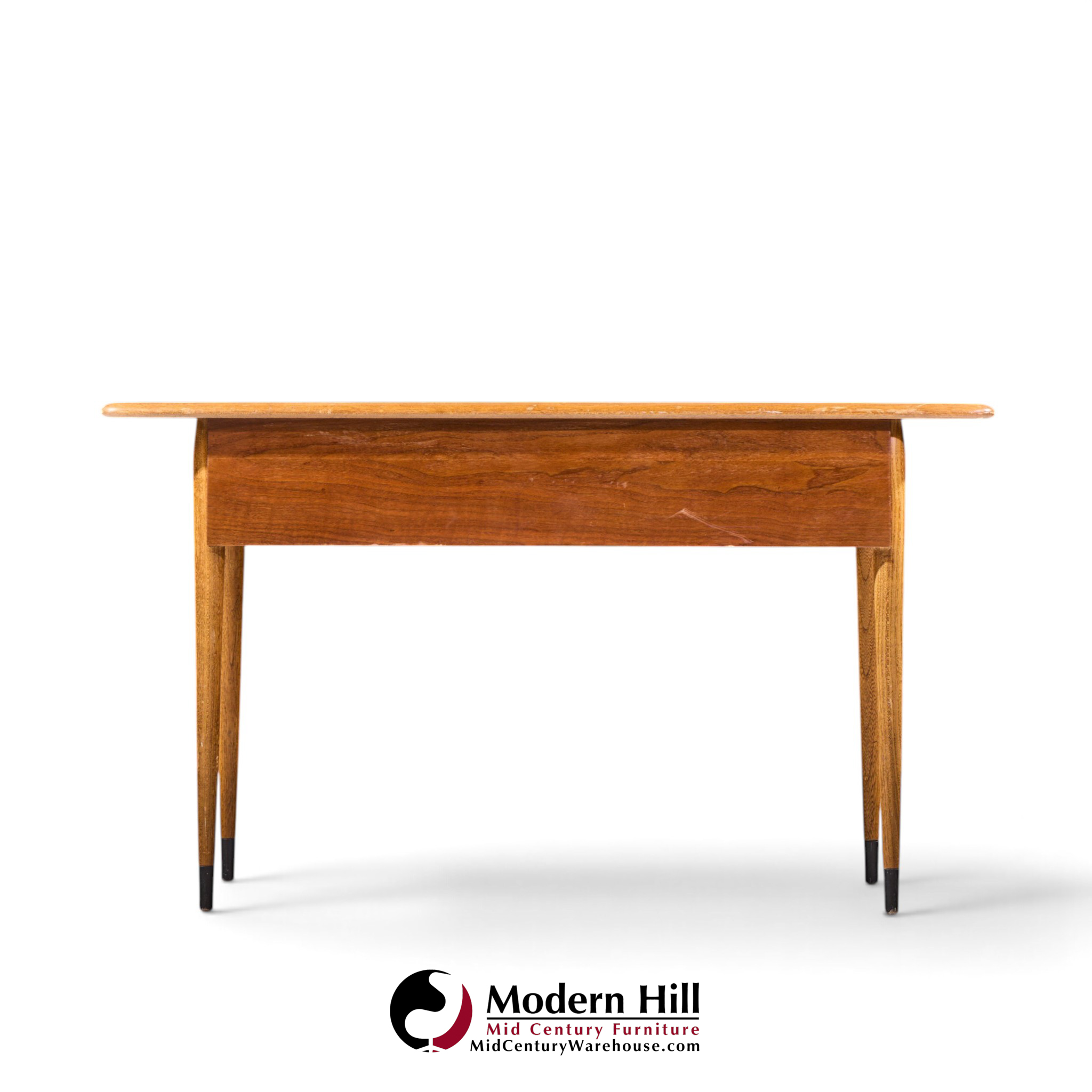 lane acclaim mid century walnut console table
