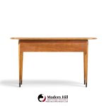 lane acclaim mid century walnut console table