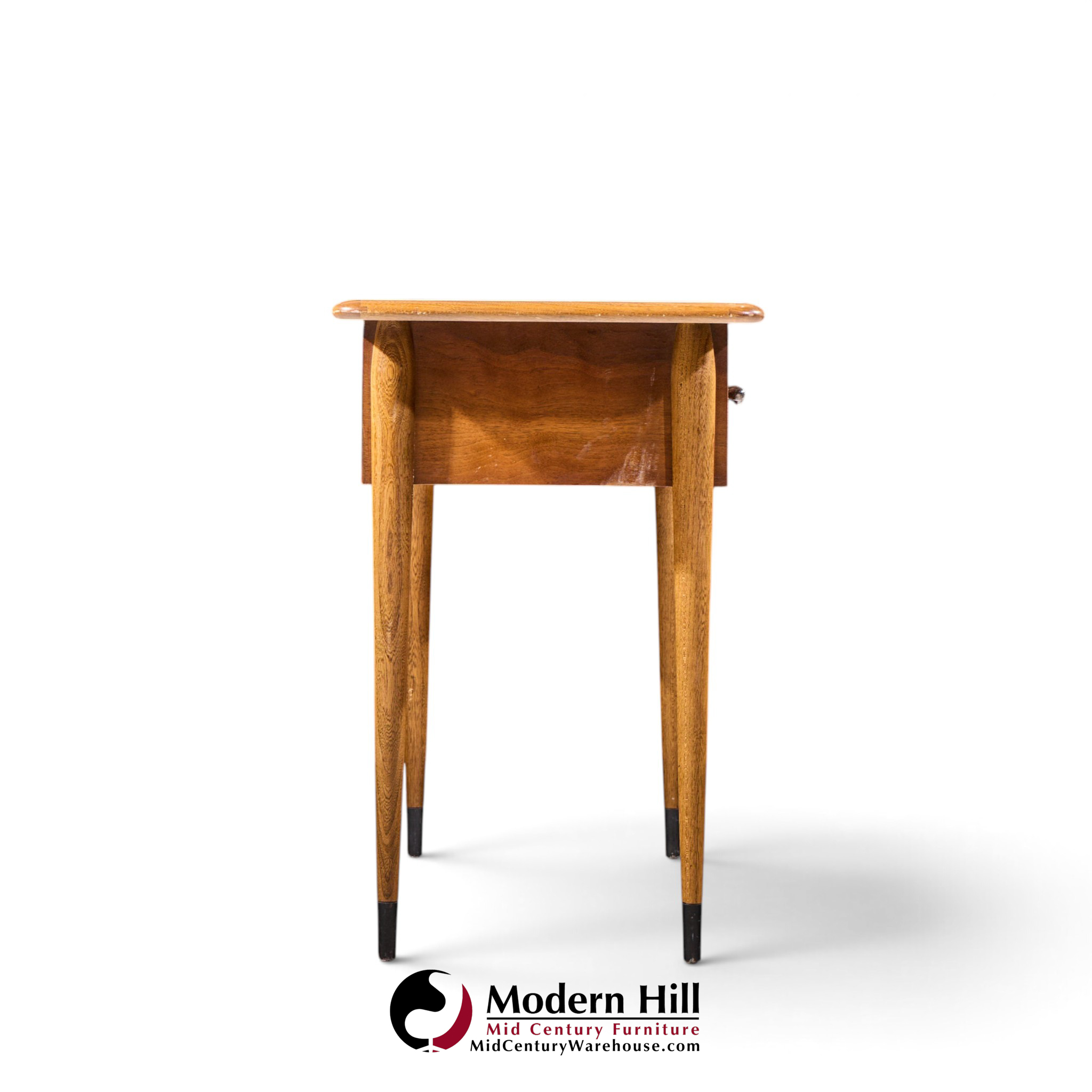 lane acclaim mid century walnut console table
