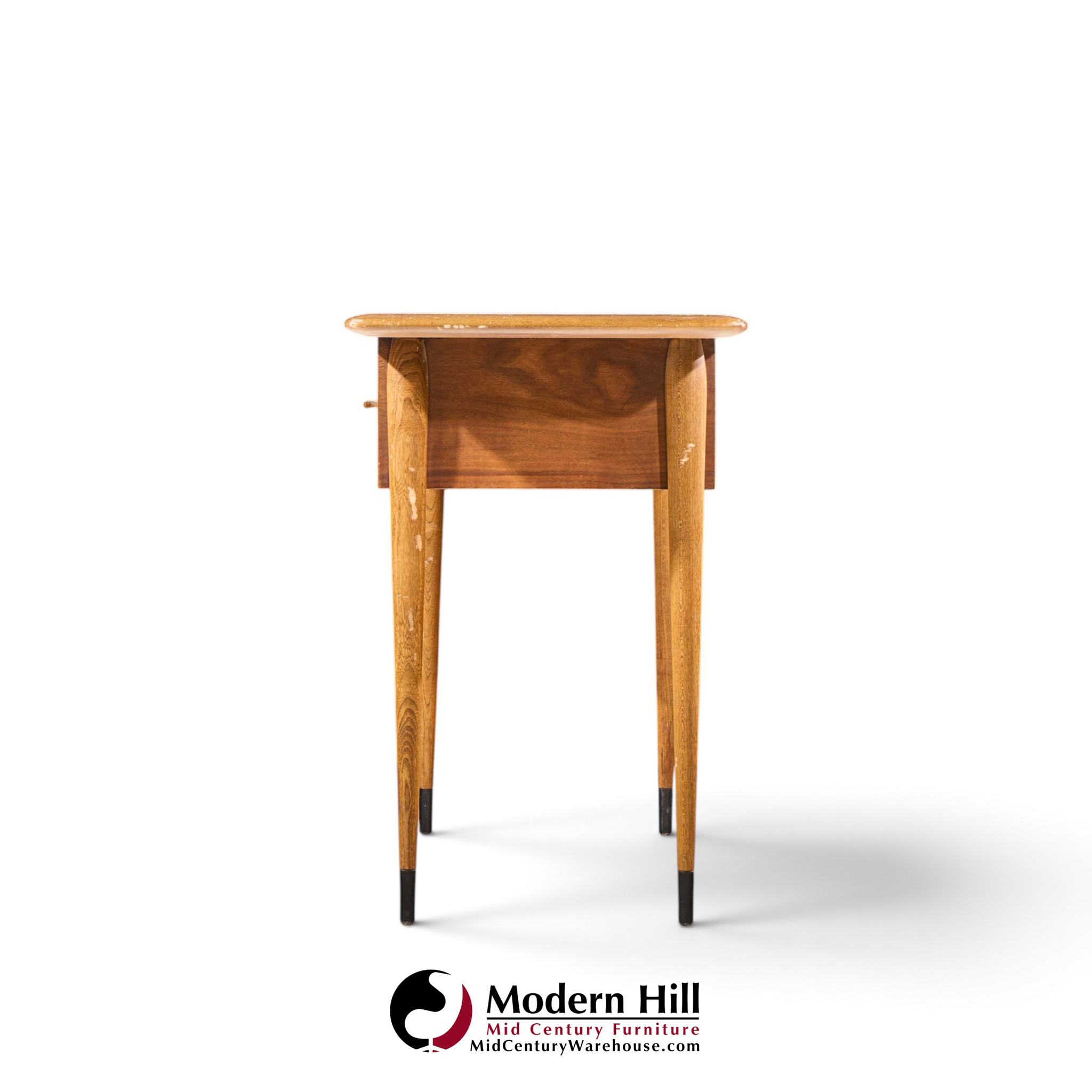 lane acclaim mid century walnut console table