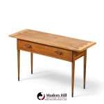 lane acclaim mid century walnut console table