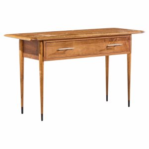 lane acclaim mid century walnut console table