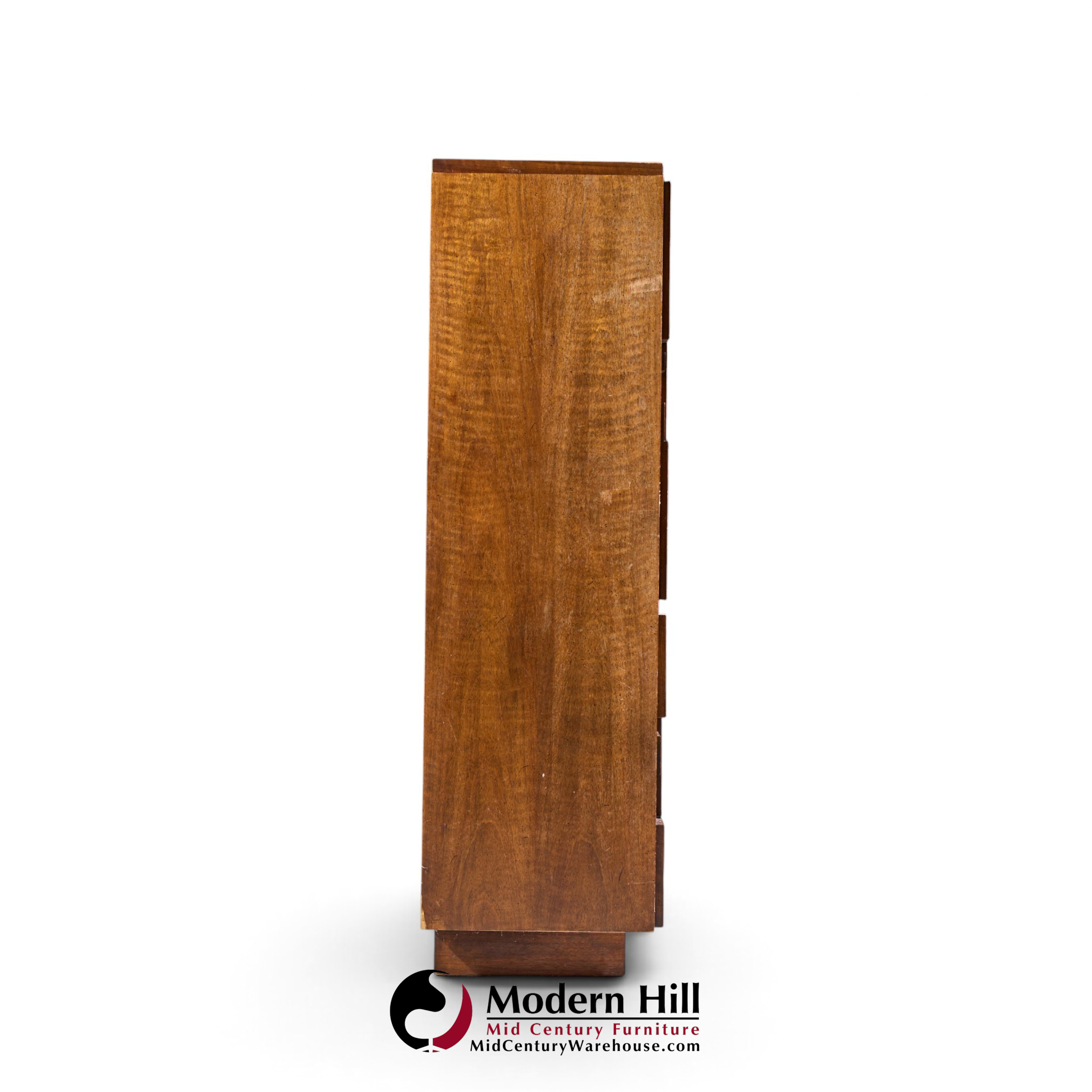 lane staccato brutalist mid century walnut armoire dresser