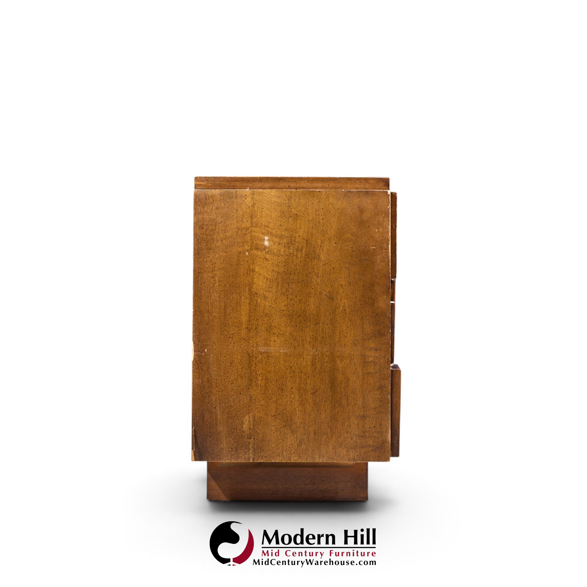 lane staccato brutalist mid century walnut lowboy dresser