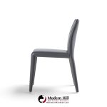 mario bellini for b&b italia vol au vent mid century italian leather dining chairs - set of 6