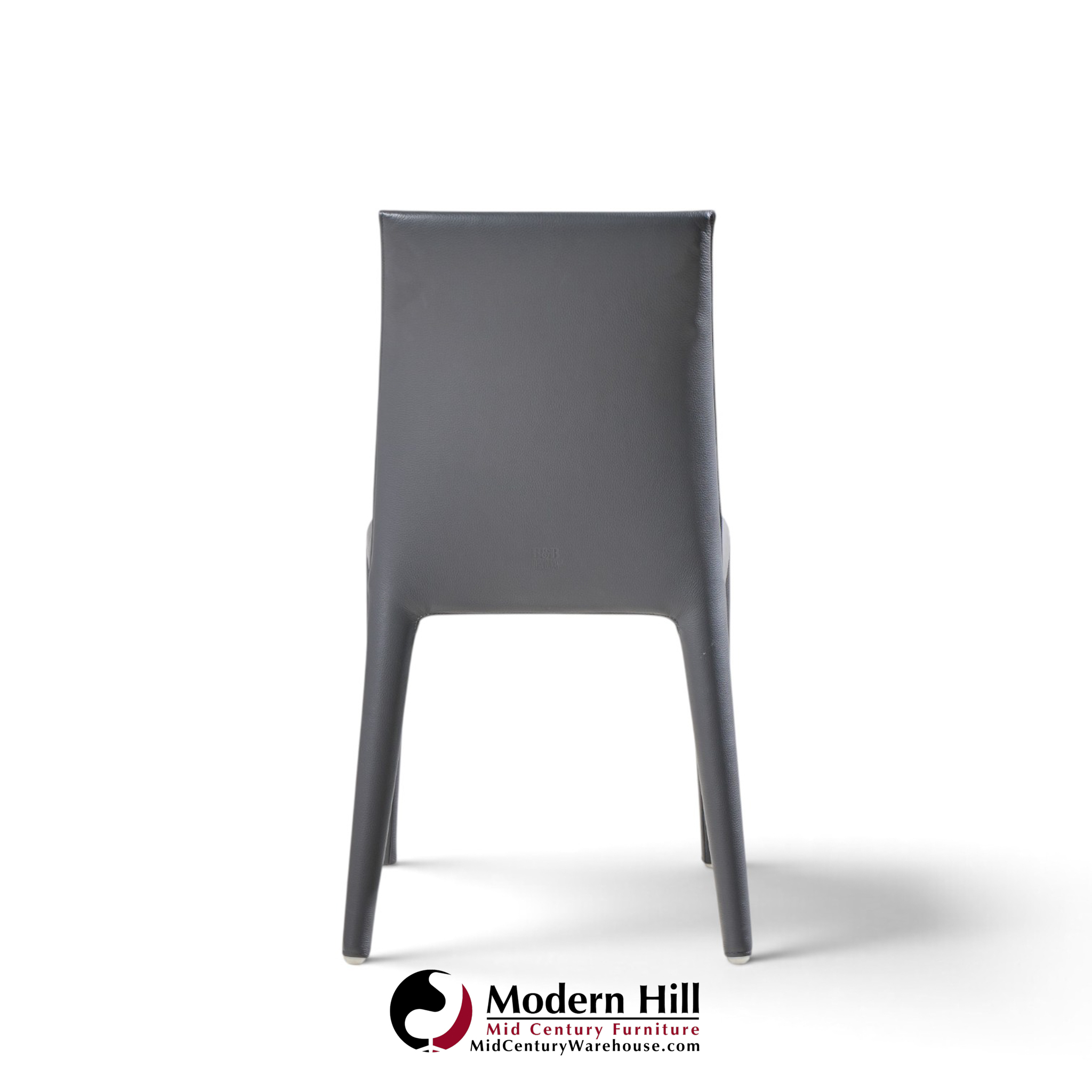 mario bellini for b&b italia vol au vent mid century italian leather dining chairs - set of 6