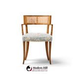michael taylor for baker klismos mid century cane armed dining chair