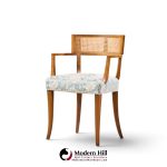 michael taylor for baker klismos mid century cane armed dining chair